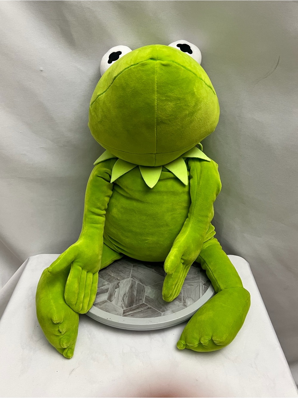 Kermit The Frog Large Green Plush Stuffed Animal Muppets Approx 16”